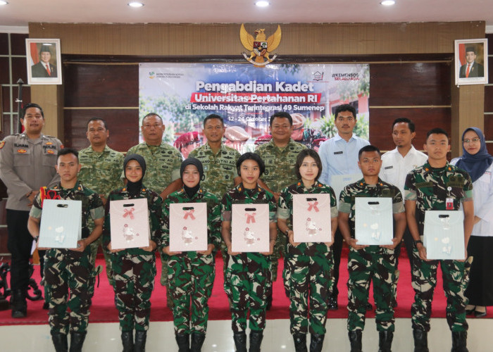 Dandim Sumenep Apresiasi Pengabdian Kadet Unhan, Titip Pesan Positif