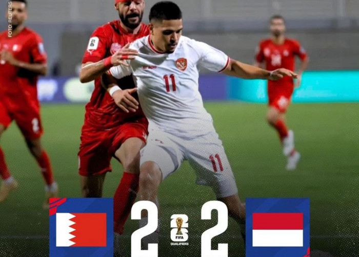 Sempat Memimpin di Babak Kedua, Indonesia Harus Puas Bermain Imbang di Kandang Bahrain 2-2