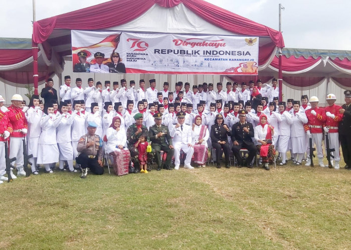 Rangkaian Kegiatan HUT RI ke- 79 dan Upacara Bendera Sukses, Camat Karangrejo Berikan Apresiasi