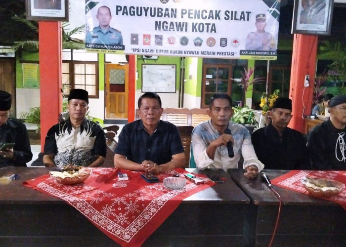 Polsek Ngawi Kota Perkuat Sinergi Paguyuban Pencak Silat Lewat Doa Bersama