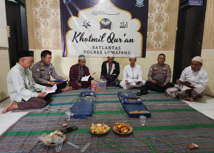 Satlantas Polres Lumajang Gelar Khotmil Quran, Persiapan Amankan Natal dan Tahun Baru