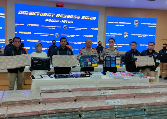 Bongkar Scam Trading Saham-Kripto Berkedok Investasi, Polda Jatim Sita Uang Rp81 Miliar