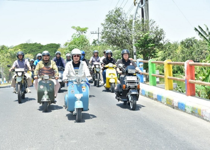 Ribuan Scooterist Padati Waduk Gondang, Lamongan Dongkrak Potensi Wisata dan UMKM