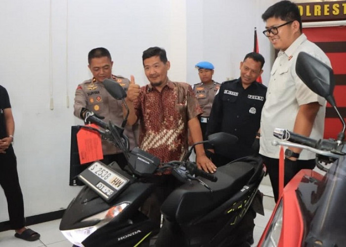 Polresta Tuban Tangkap Tiga Tersangka Curanmor, Dua Motor Dikembalikan