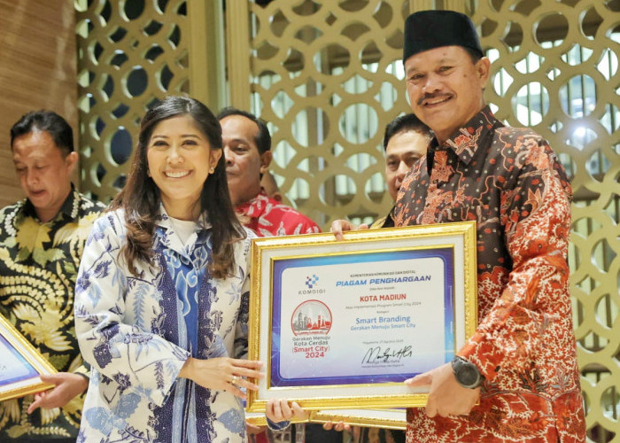 Kota Madiun Raih Penghargaan Smart City Kategori Smart Branding dari Komdigi RI