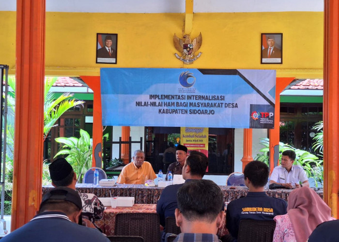Kanwil Kementerian HAM Jawa Timur Dorong Internalisasi Nilai-Nilai HAM di Desa-Desa di Kabupaten Sidoarjo