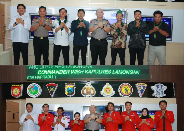 Gelar Ngobras Bareng HMI dan GMNI, Kapolres Lamongan Beri Peringatan Tiga Hal Terkait Konflik Sosial