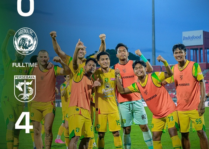 Persebaya Tampil Luar Biasa, Permalukan Arema 4 Gol Tanpa Balas