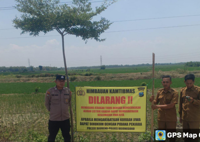 Polsek Baureno Sosialisasi Imbauan Larangan Memasang Listrik Jebakan Tikus