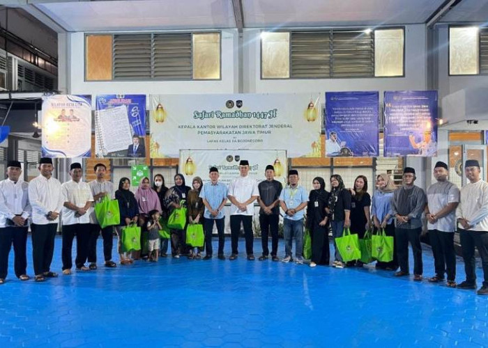 Safari Ramadan Kakanwil Ditjenpas Jatim Pererat Silaturahmi Lapas Bojonegoro dan PWI