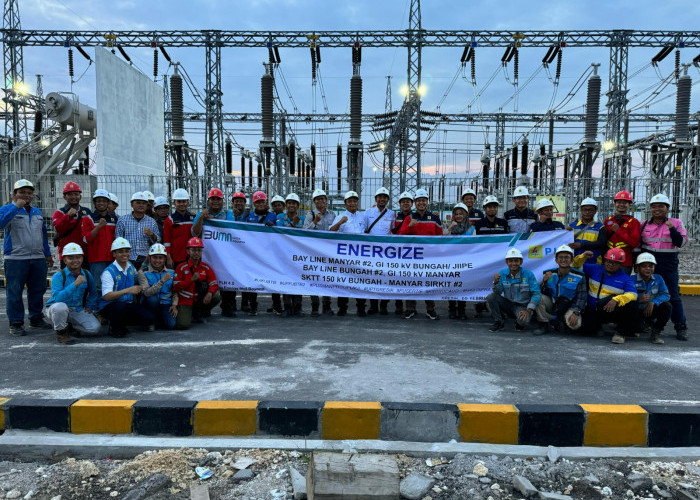 PLN UIP JBTB Rampungkan Pembangunan Infrastruktur Kelistrikan GI 150 kV Bungah dan SKTT 150kV Bungah-Manyar