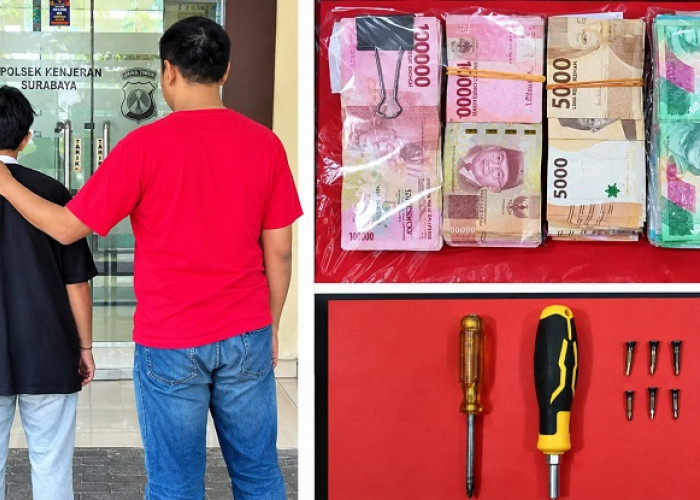 Bobol SDN Kompleks Kenjeran II Surabaya, Pelaku Ditangkap Saat Bersembunyi di Atas Pohon