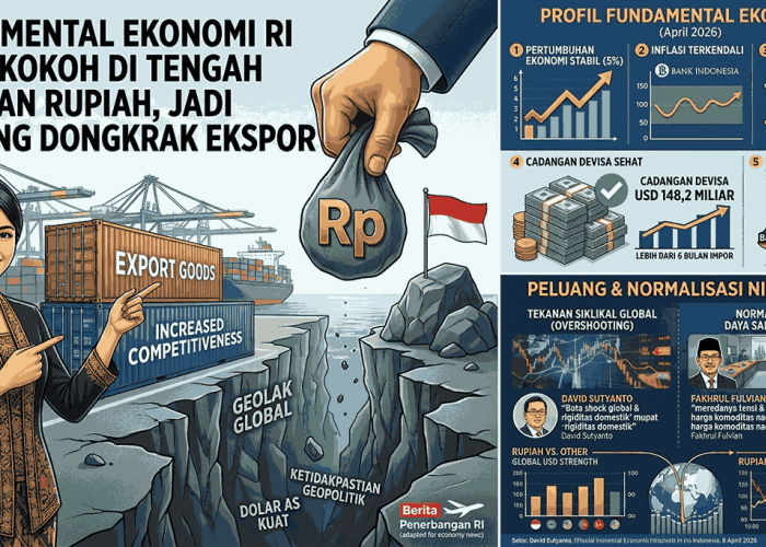 Rupiah Tertekan, Analis: Fundamental Ekonomi RI Tetap Solid dan Jadi Peluang Genjot Ekspor