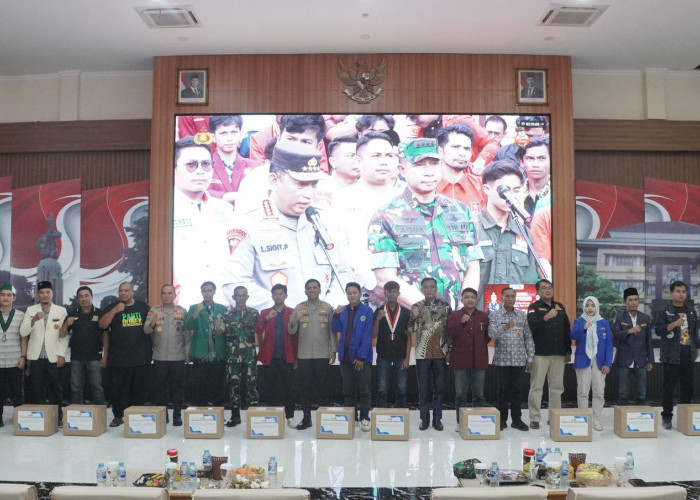 Sambut Ramadan, Polresta Sidoarjo Gandeng Mahasiswa dan OKP Gelar Baksos Presisi