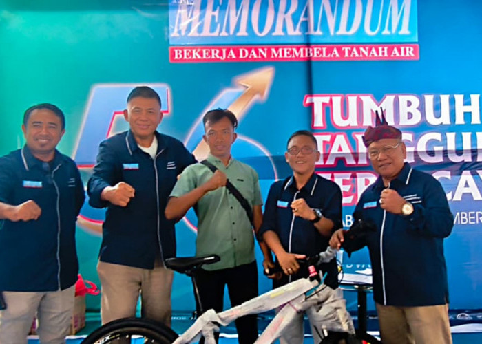 Agen Koran Tambak Mayor Dapat Hadiah Utama Sepeda di HUT Ke-56 SKH Memorandum