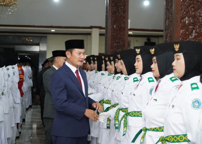 76 Paskibraka Lamongan Dikukuhkan, Siap Kibarkan Merah Putih di HUT Ke-81 RI