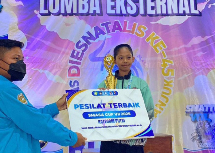 Pesilat Putri SJE PSHT Cabang Nganjuk Sabet Gelar Pesilat Terbaik SMASA Cup 2026