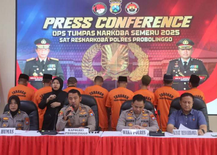 Polres Probolinggo Ungkap 12 Kasus Narkoba Selama Ops Tumpas 2025