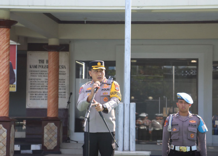 Kapolresta Banyuwangi Pimpin Apel Siaga May Day