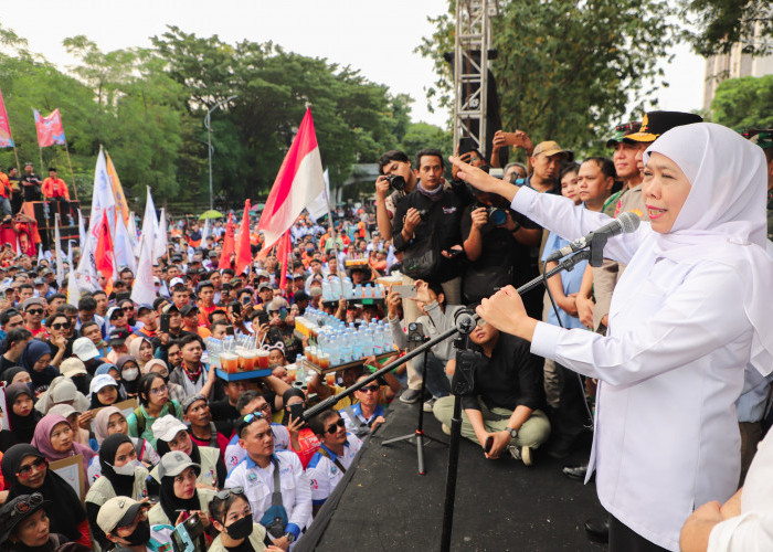 May Day 2026, Khofifah Ajak Perkuat Kolaborasi Demi Industri Maju dan Pekerja Sejahtera