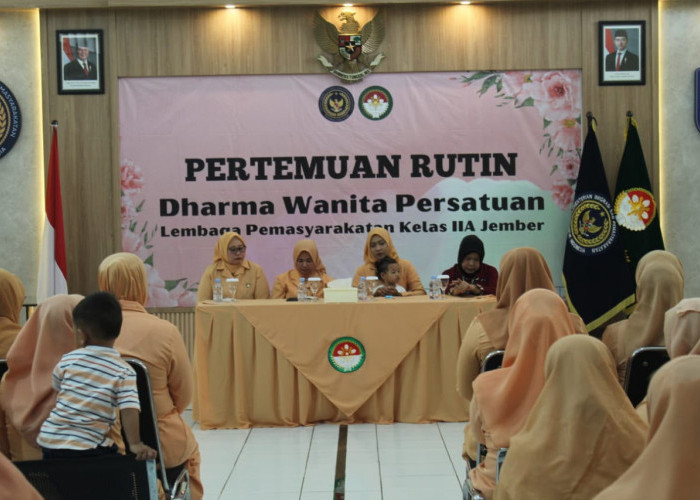 Merajut Hangat Kebersamaan, DWP Lapas Jember Rawat Kekompakan dan Kepedulian Antaranggota