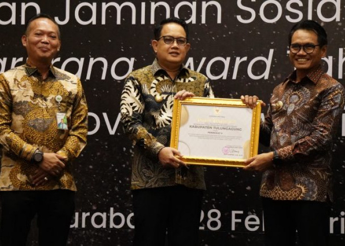 Kabupaten Tulungagung Raih Penghargaan Paritrana Award 2023
