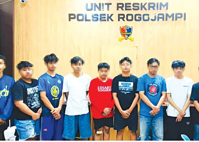 Kurang 24 Jam, Polisi Banyuwangi Ringkus 9 Pelaku Pengeroyokan di Rogojampi