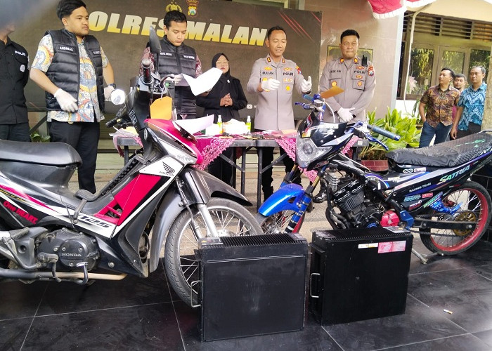 Polres Malang Bekuk Komplotan Pencuri Baterai Tower, Kerugian Capai Rp 450 Juta