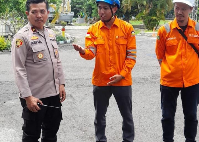 Sinergi Amankan Objek Vital, Polsek Tandes Sambangi Gardu Induk PLN Margomulyo