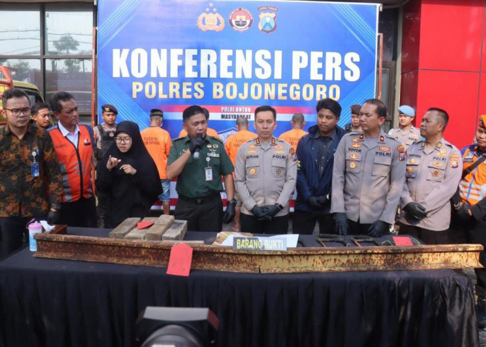 PT KAI Apresiasi Polres Bojonegoro Ungkap Kasus Pencurian Rel Kereta