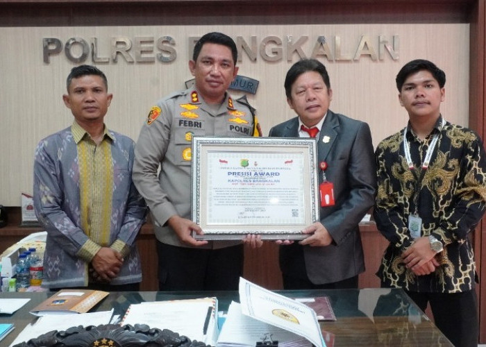 Sukses Kawal Cooling System, Kapolres Bagkalan Gaet Penghargaan Presisi Award dari Lemkapi