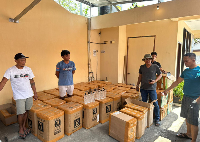 Tim Patroli Alap-Alap Polres Jember Gagalkan Pengiriman Ribuan Botol Miras