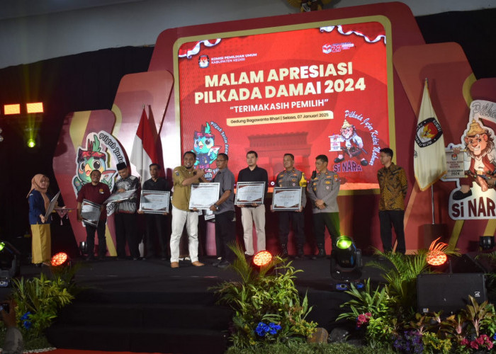 KPU Kabupaten Kediri Gelar Malam Apresiasi Pilkada Damai 2024