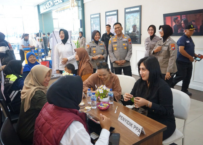 Polwan Sidoarjo Ajak Warga Berani Bicara dan Selamatkan Sesama