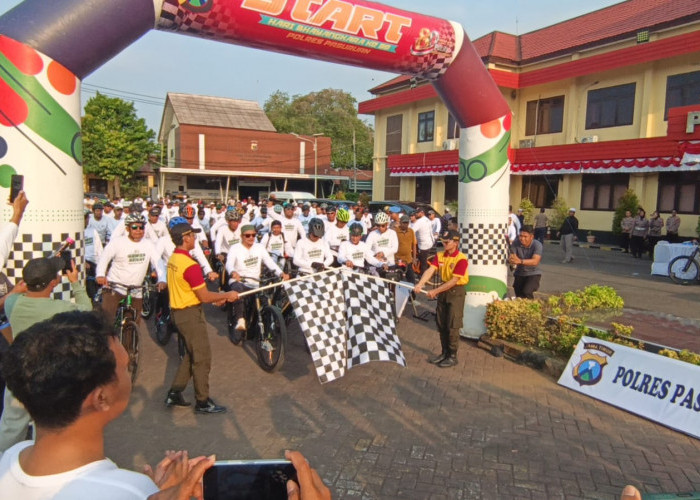 Gowes Bersama Ulama dan Masyarakat, Kapolres AKBP Harto Ajak Wujudkan Daerah Guyub dan Kompak