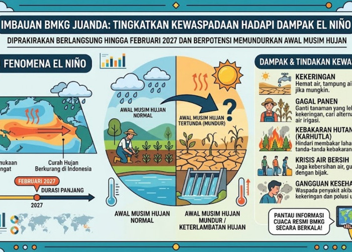 Elnino Berpotensi Mundurkan Musim Hujan Surabaya hingga Februari 2027