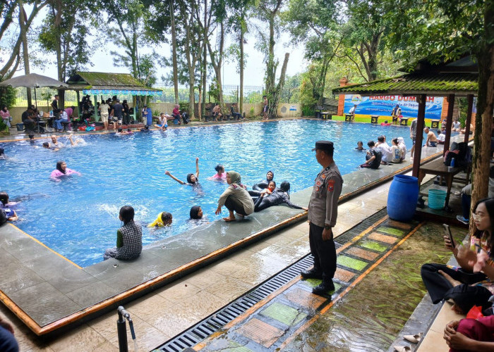 Polisi Ngawi Amankan Tempat Wisata Hargodumilah di Ngrambe