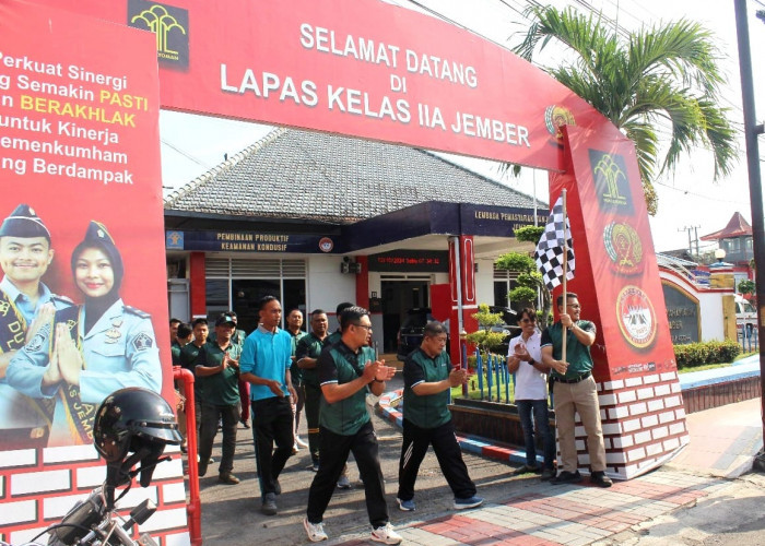 Lapas Jember Gelar Fun Walk 2,7 Km, Jalin Silaturahmi dan Tingkatkan Kesehatan