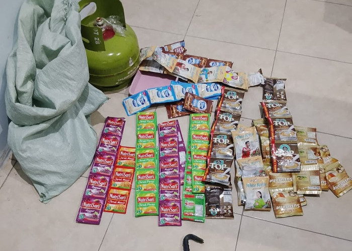 Bobol Dinding Warung di Pangkur Ngawi, Pria Tepergok Bawa LPG dan Puluhan Minuman Sachet