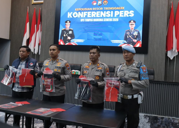 12 Hari Operasi Tumpas Narkoba, Polres Trenggalek Ungkap Sembilan Kasus