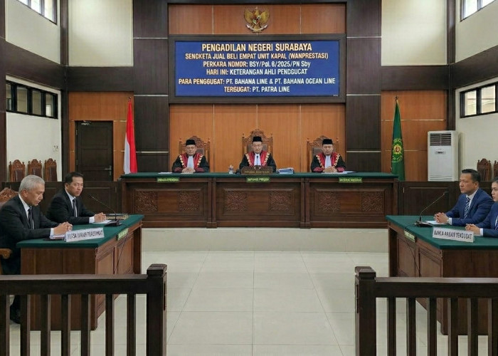 PN Surabaya Akan Gelar Sidang Lanjutan Sengketa Kapal PT Bahana Line Vs Patra Line, Agenda Keterangan Ahli 