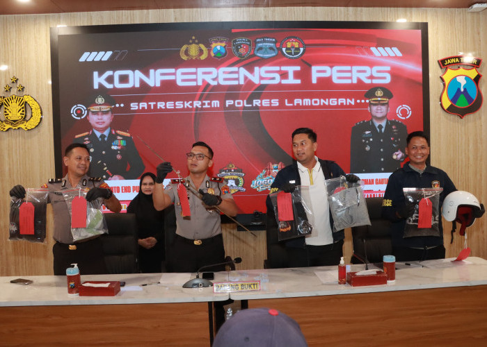 Bacok Remaja Pakai Celurit, 5 Anggota Silat Dicokok URC Jaka Tingkir Polres Lamongan