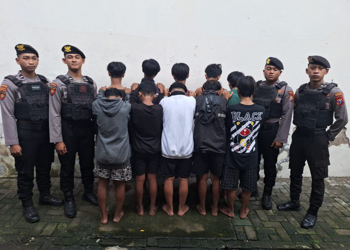 Hendak Tawuran, Polres Pelabuhan Tanjung Perak Amankan Puluhan Anggota Gangster All Star