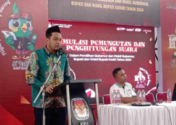 KPU Kabupaten Kediri Simulasi Pemungutan dan Penghitungan Suara Pilkada 2024