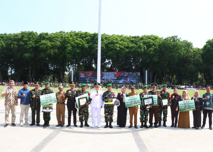 Kapolres Bojonegoro Hadiri Peringatan HUT TNI Ke-79, Pastikan Sinergitas TNI-Polri Terjaga