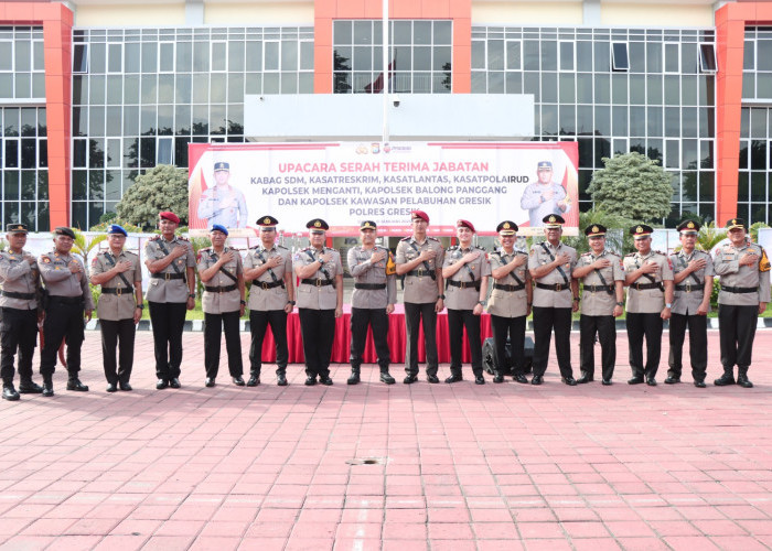 Polres Gresik Mutasi PJU, Penyegaran Organisasi dan Optimalisasi Pelayanan Publik