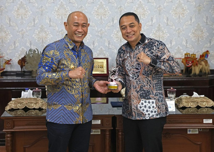 Wali Kota Surabaya Sharing Optimalisasi PAD Bersama Wali Kota Lubuk Linggau