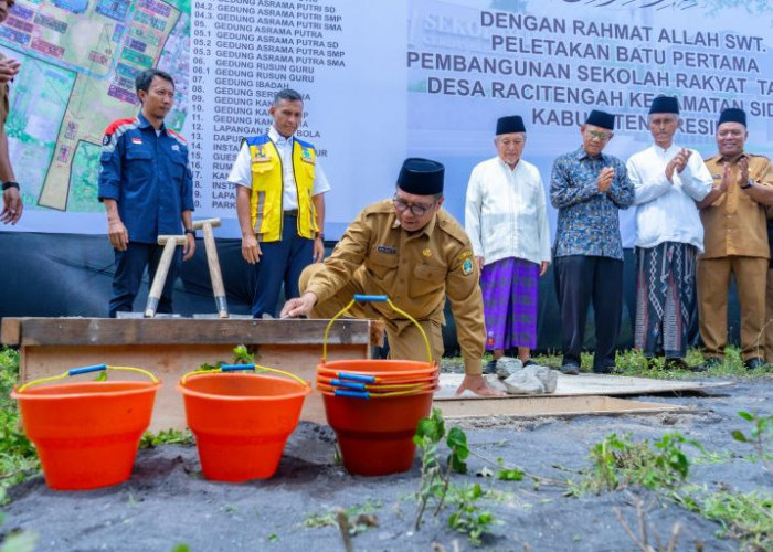 Pemkab Gresik Mulai Pembangunan Gedung Permanen Sekolah Rakyat di Desa Raci Tengah