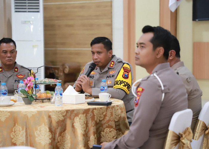 Kapolres Kediri Pimpin PJU Diskusi Coffee Morning Kamtibmas