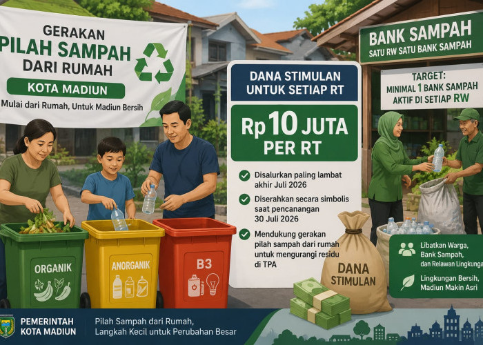 Pemkot Madiun Salurkan Dana Rp10 Juta per RT untuk Gerakan Pilah Sampah